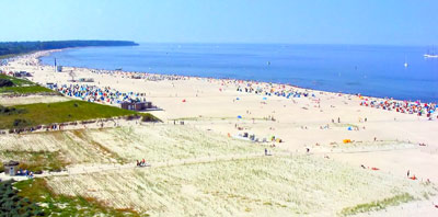 Ostsee-Sandstrand Warnemünde (Darkone) Bild vom Ostsee-Sandstrand in Warnemünde