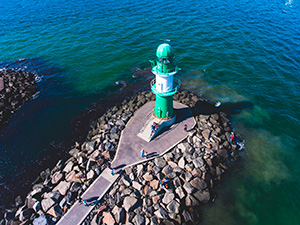 Warnemünde Leuchtturm Foto Warnemünde Leuchtturm