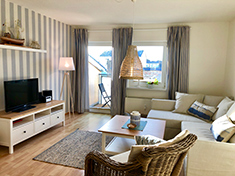 Ferienwohnung Warnemünde: Wohnzimmer Bild vom Wohnzimmer der Ferienwohung Warnemünde